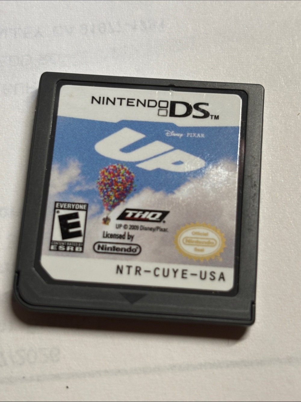 Nintendo DS “UP” Movie Game Cartridge